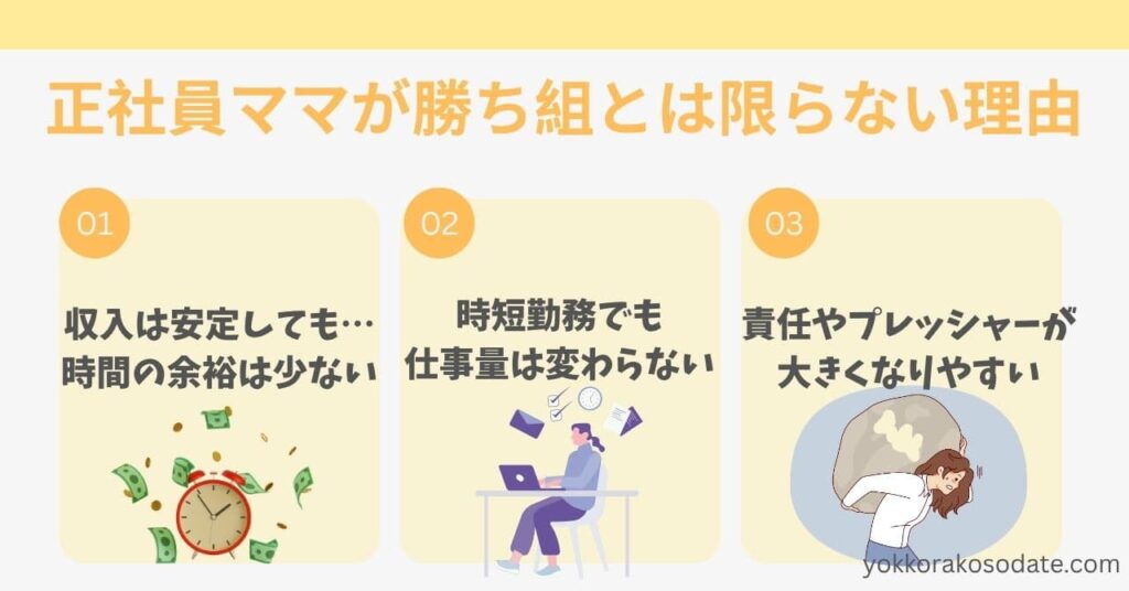正社員ママが勝ち組とは限らない理由