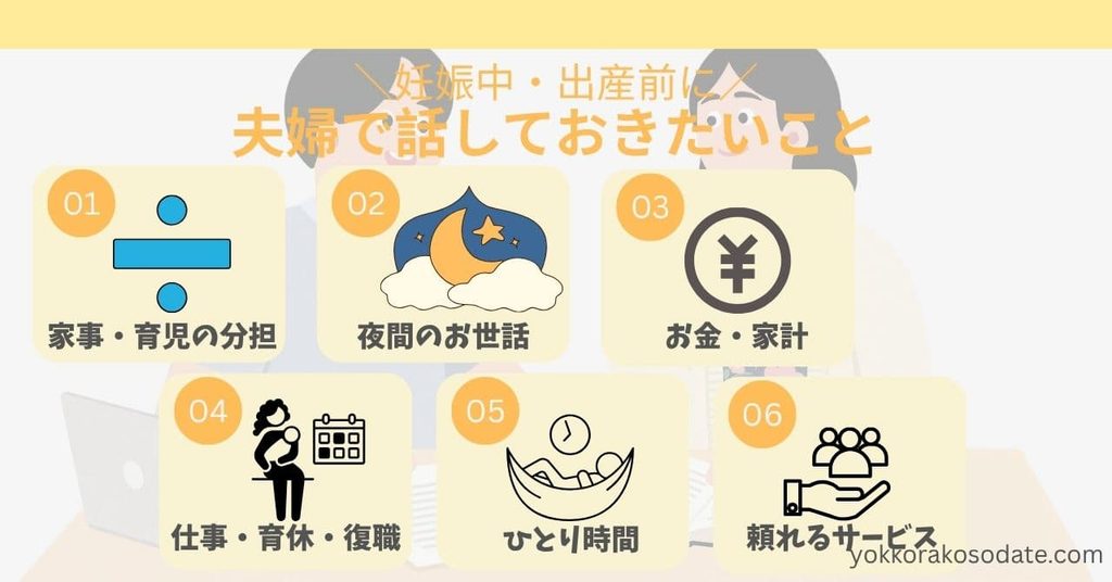 出産前に夫婦で話しておきたいこと